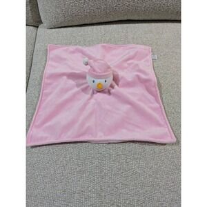 Koala Baby Pink Snowman Baby Security Blanket Lovey Plush‎ Hat Carrot Nose 12x12